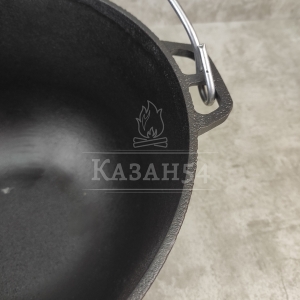 Казан чугунный походный 8 л с дужкой, БИОЛ