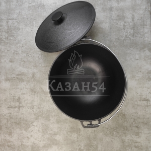 Казан чугунный походный 8 л с дужкой, БИОЛ