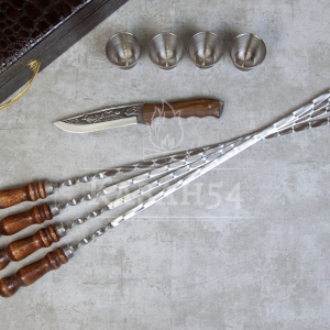 Набор шампуров в кейсе №9